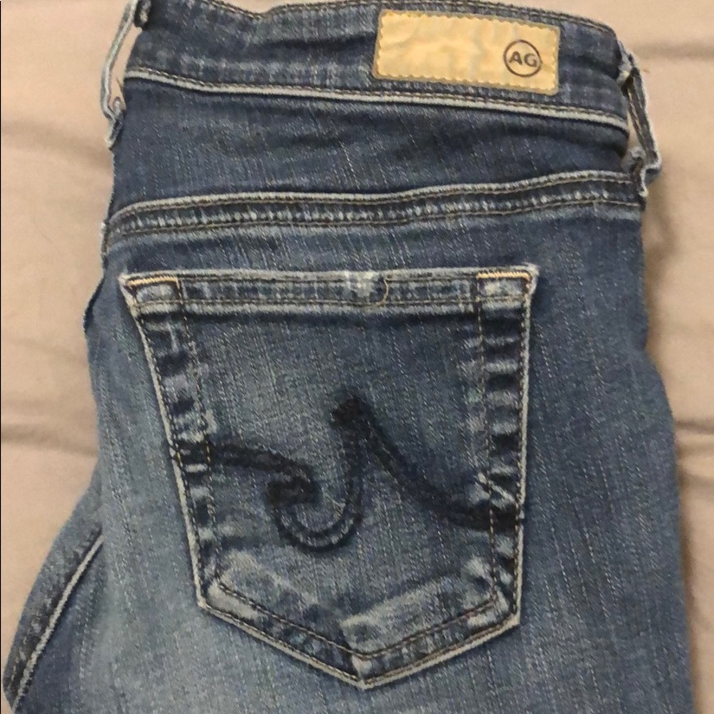 AG skinny ripped jeans